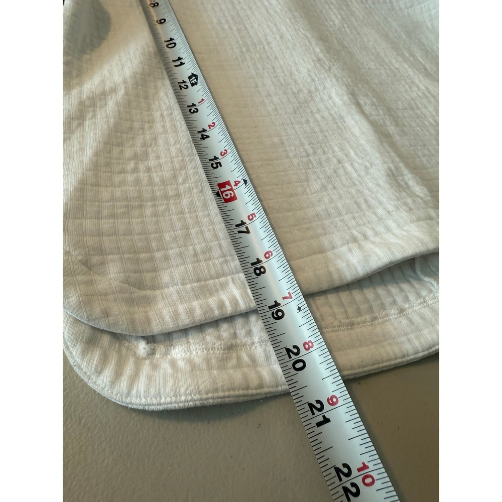 Madewell Quilted Pullover Top White Long Sleeve Women XS E1679 - Picture 6 of 9
